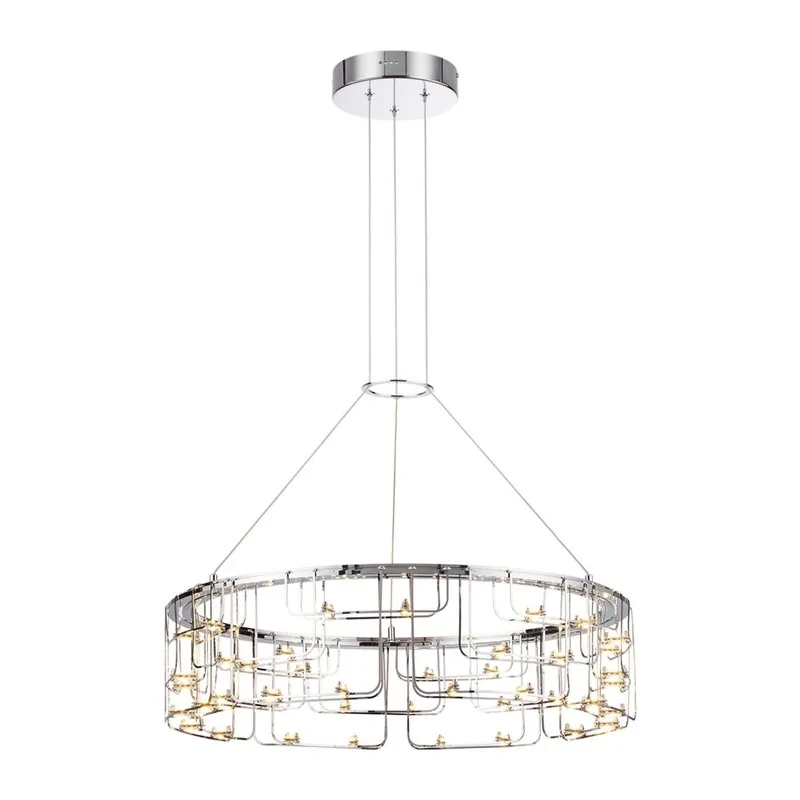 7059/44L HIGHTECH ODL26 287 Подвесной светильник нерж/сталь хром IP20 LED 44W 3960Лм 3000K 220V ZAHA 2