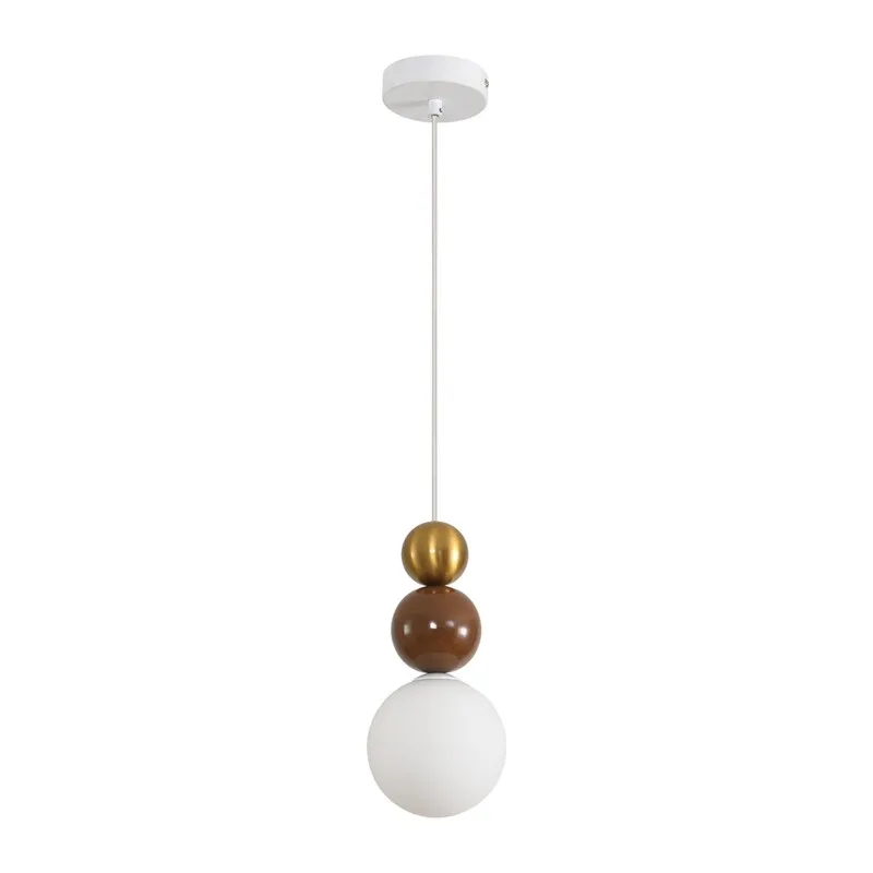 8257/1 SUSPENTIONI LN26 000 золото/коричнеый/белый, металл/стекло Подвес G9 1*20W 220V BONBONES