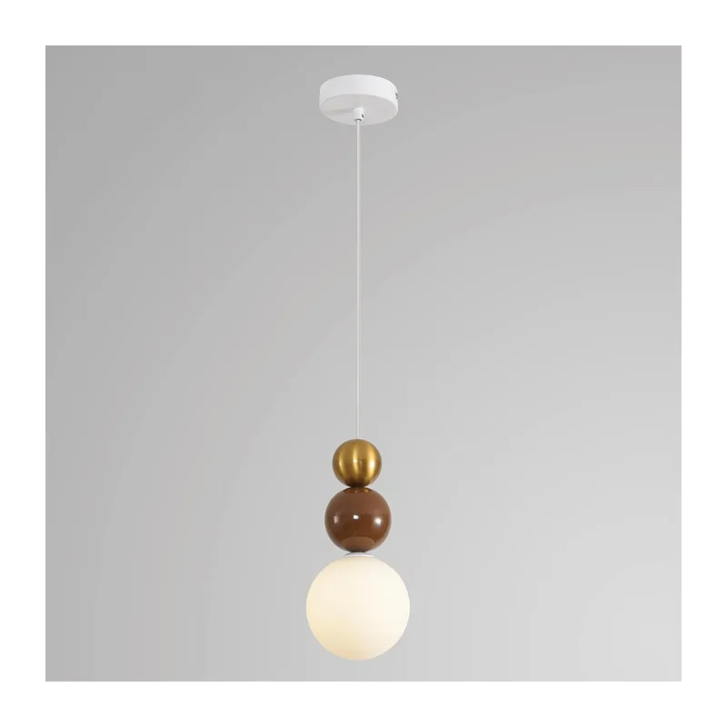 8257/1 SUSPENTIONI LN26 000 золото/коричнеый/белый, металл/стекло Подвес G9 1*20W 220V BONBONES 5