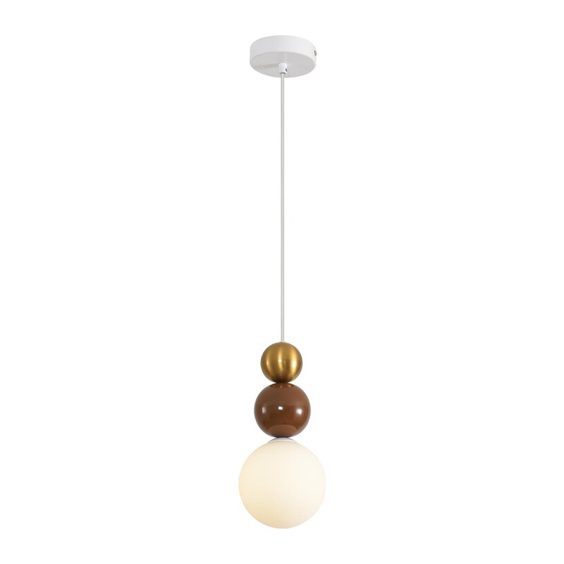 8257/1 SUSPENTIONI LN26 000 золото/коричнеый/белый, металл/стекло Подвес G9 1*20W 220V BONBONES