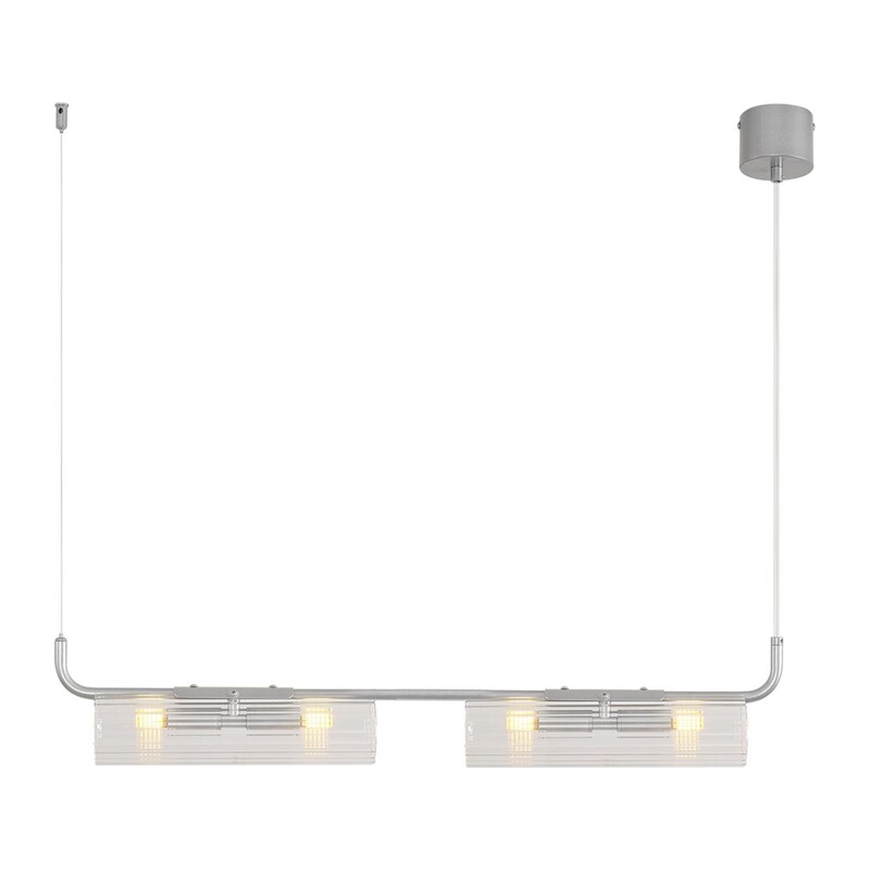 8258/4 SUSPENTIONI LN26 286 серебро/прозрачный, металл/стекло Подвес G9 4*20W 220V TORONTO