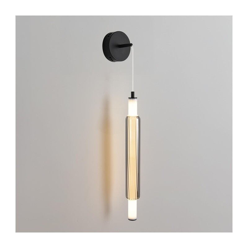 6556/15WCL LEDIO LN26 280 черный/дымчатый, металл/акрил/стекло Бра/подвес LED 15W 4000К 220V TRENDY