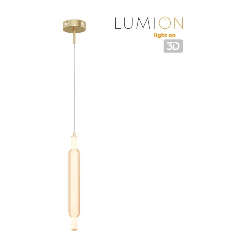 8259/15WCL LEDIO LN26 280 золото/амбер, металл/акрил/стекло Бра/подвес LED 15W 4000К 220V TRENDY 2