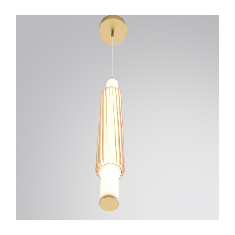 8259/15WCL LEDIO LN26 280 золото/амбер, металл/акрил/стекло Бра/подвес LED 15W 4000К 220V TRENDY 4