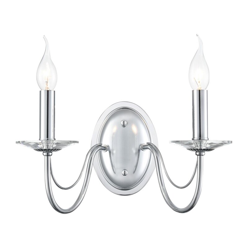 8034/2W CLASSI LN26 000 металл/стекло, хром/прозрачный Бра E14 2*40W 220V INCANTO
