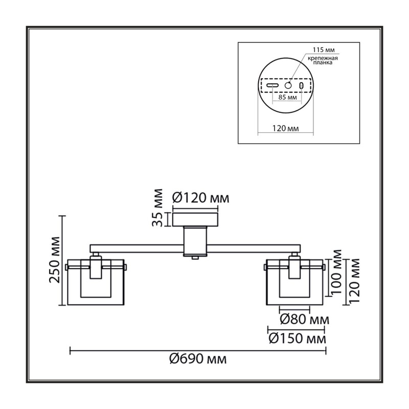8261/5C MODERNI LN26 135 металл/стекло, хром/прозрачный Люстра потолочная E14 5*40W 220V VERDI 3