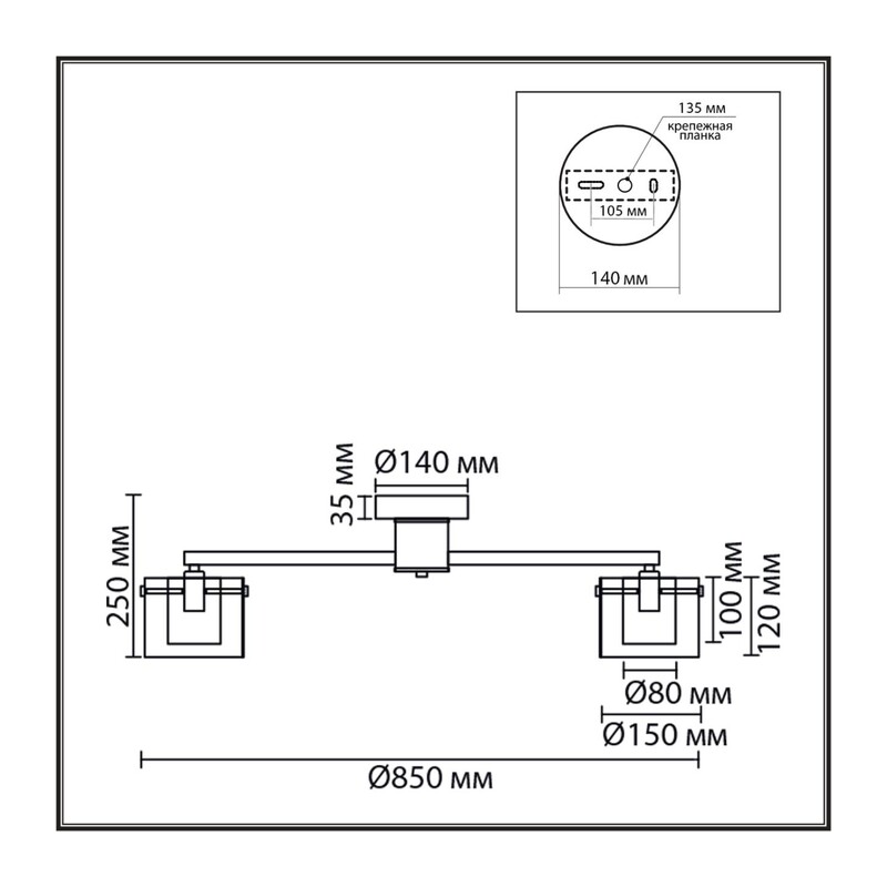 8261/8C MODERNI LN26 135 металл/стекло, хром/прозрачный Люстра потолочная E14 8*40W 220V VERDI 3