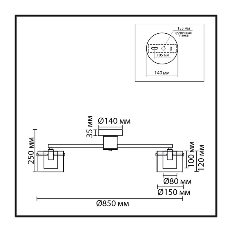 8261/8C MODERNI LN26 135 металл/стекло, хром/прозрачный Люстра потолочная E14 8*40W 220V VERDI 4