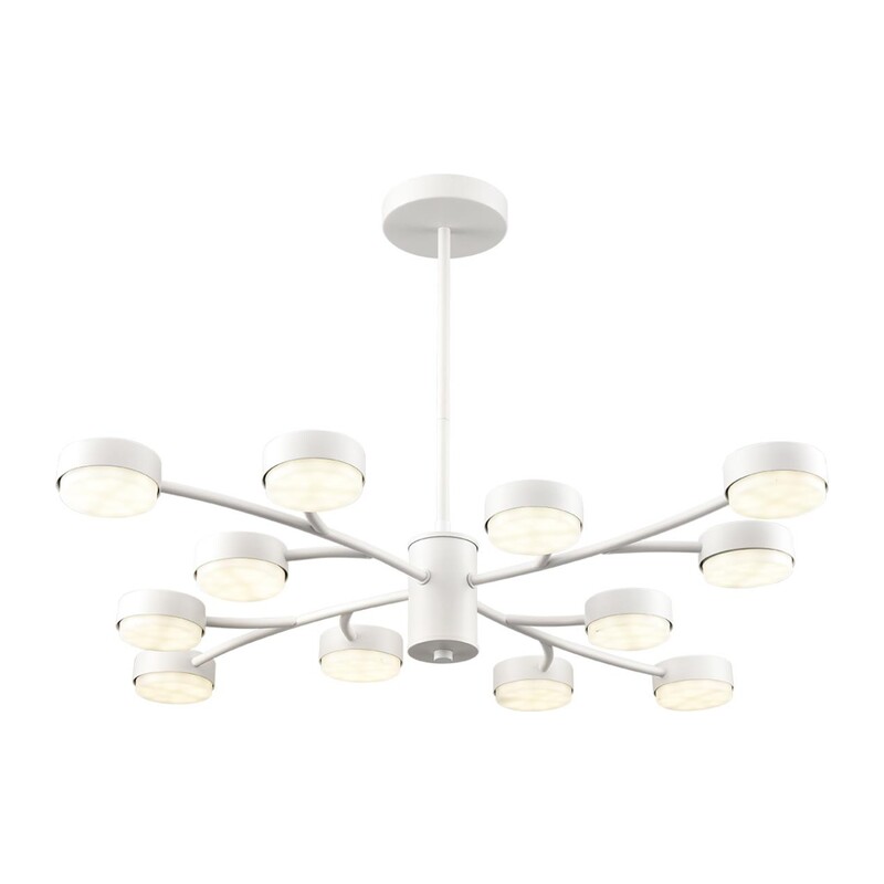 8265/12 COMFI LN26 233 металл, белый Люстра GX53 LED 12*7W 220V TORINA