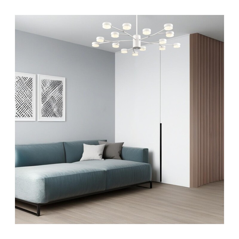 8265/15 COMFI LN26 233 металл/металл белый/белый Люстра GX53 LED 15*7W 220V TORINA 6