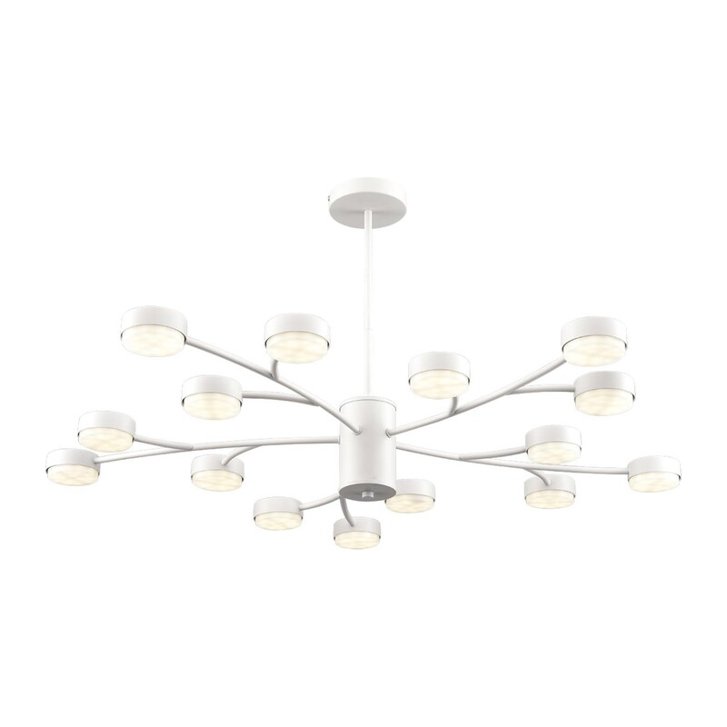 8265/15 COMFI LN26 233 металл/металл белый/белый Люстра GX53 LED 15*7W 220V TORINA
