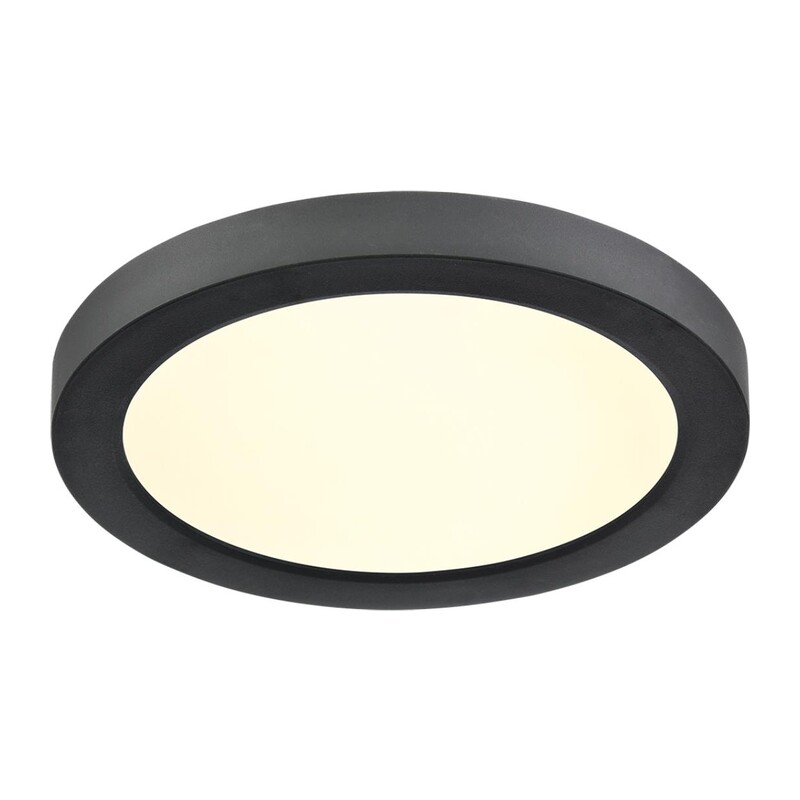 7788/12L MITRA LED SN 537 Светильник пластик/белый/черный LED 12Вт 3000/4000/6500К D170 IP44 CCT/датчик движения NEBULA BLACK 5