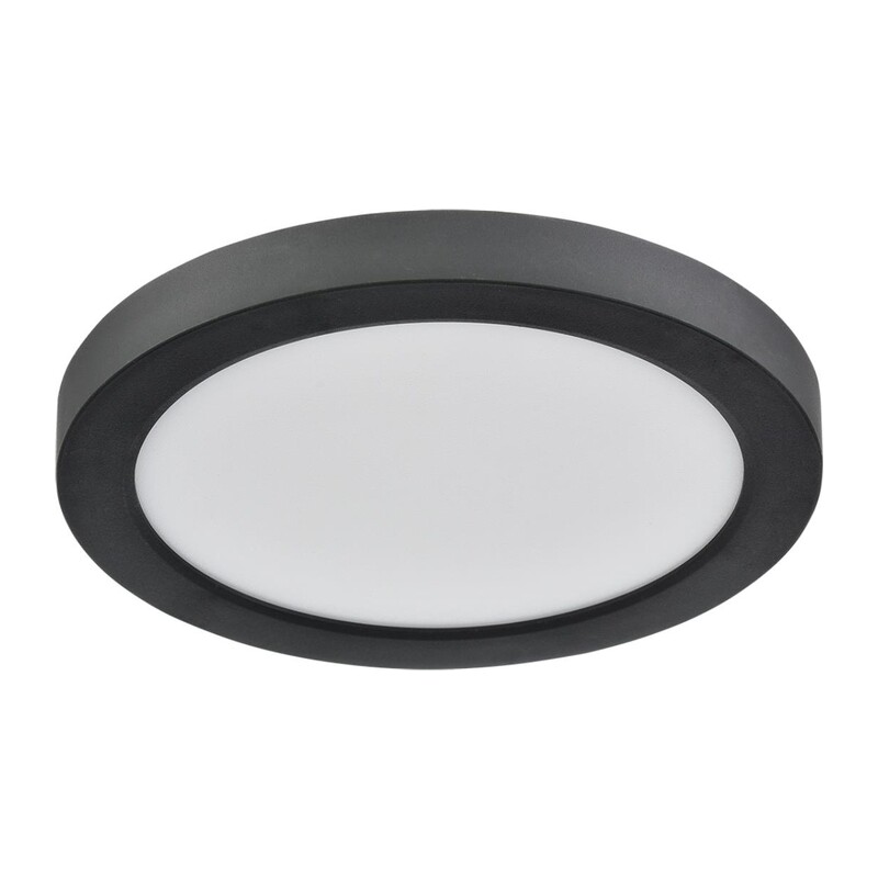 7788/12L MITRA LED SN 537 Светильник пластик/белый/черный LED 12Вт 3000/4000/6500К D170 IP44 CCT/датчик движения NEBULA BLACK