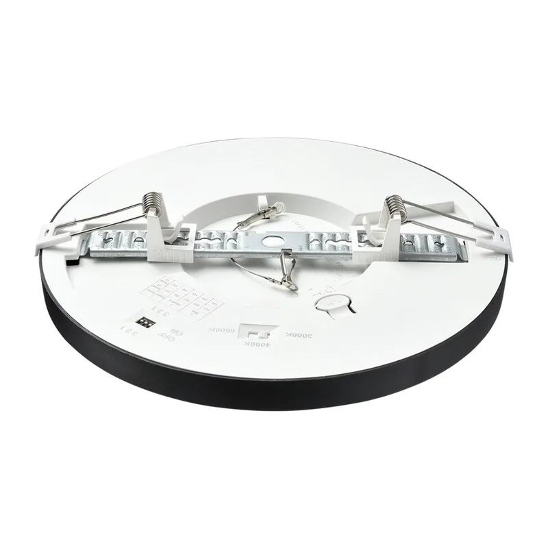7788/18L MITRA LED SN 537 Светильник пластик/белый/черный LED 18Вт 3000/4000/6500К D225 IP44 CCT/датчик движения NEBULA BLACK 2