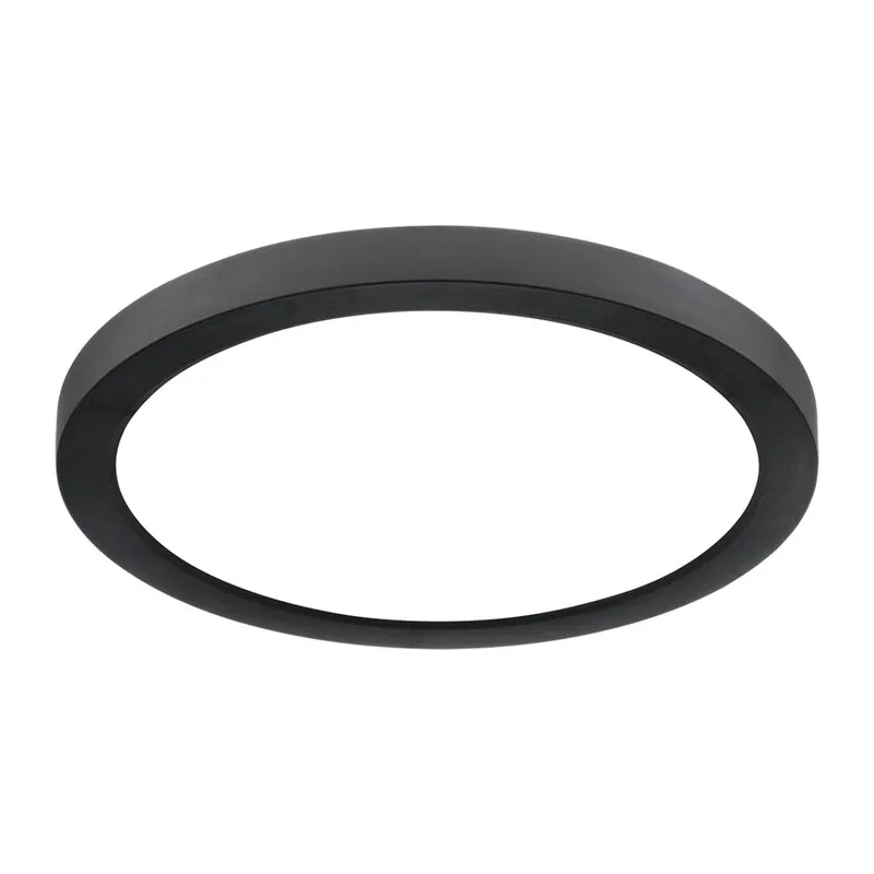 7788/18L MITRA LED SN 537 Светильник пластик/белый/черный LED 18Вт 3000/4000/6500К D225 IP44 CCT/датчик движения NEBULA BLACK 3