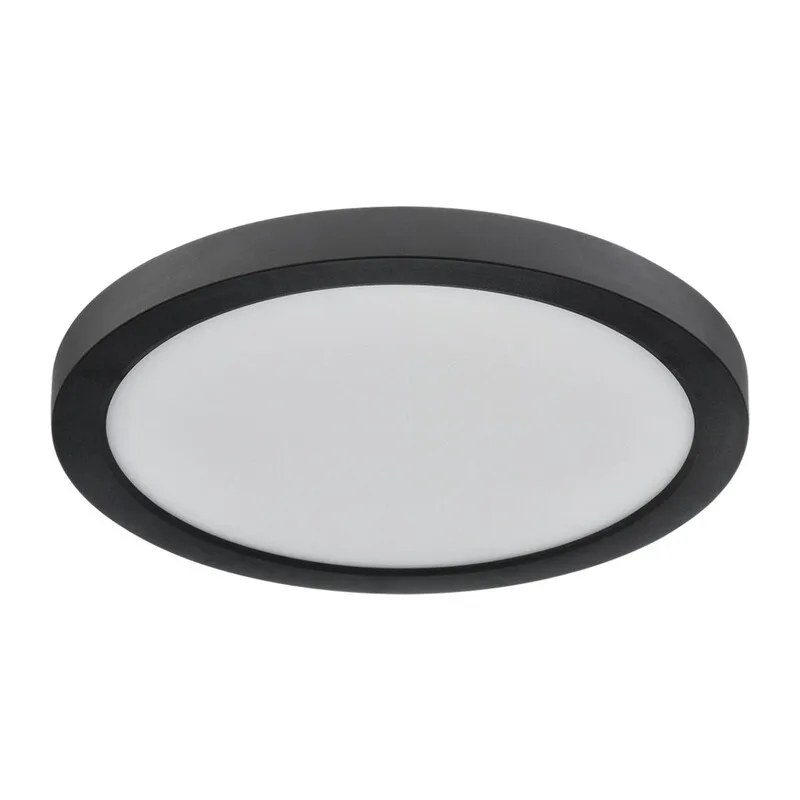 7788/18L MITRA LED SN 537 Светильник пластик/белый/черный LED 18Вт 3000/4000/6500К D225 IP44 CCT/датчик движения NEBULA BLACK