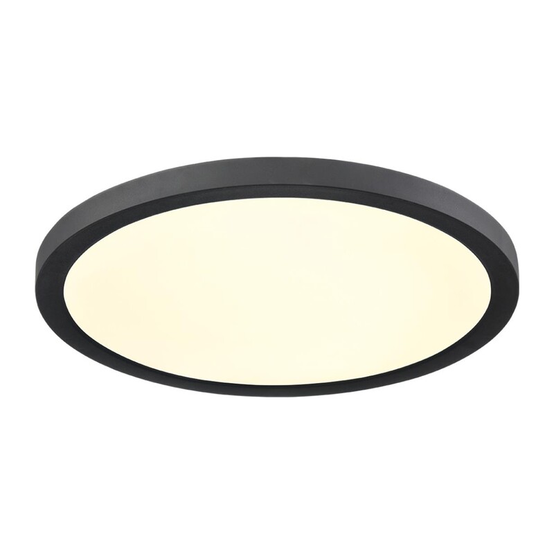 7788/24L MITRA LED SN 537 Светильник пластик/белый/черный LED 24Вт 3000/4000/6500К D300 IP44 CCT/датчик движения NEBULA BLACK 5