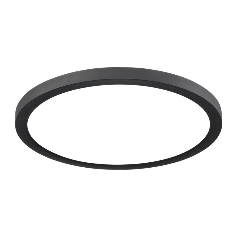 7788/24L MITRA LED SN 537 Светильник пластик/белый/черный LED 24Вт 3000/4000/6500К D300 IP44 CCT/датчик движения NEBULA BLACK 6