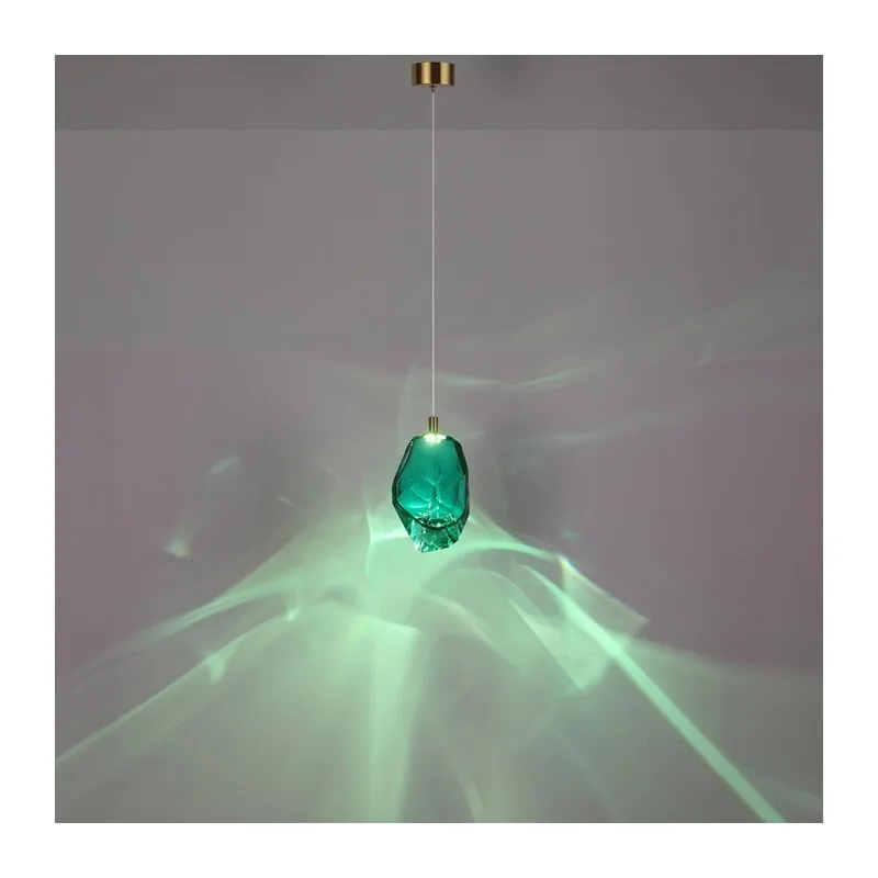 7110/4LA L-VISION ODL25 Подвесной светильник бронзовый/бирюз. стекло/металл IP20 LED 4W 300Лм 3000K 200° 220V GEMME 3