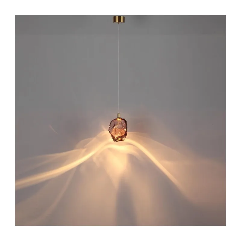 7113/4LB L-VISION ODL25 Подвесной светильник бронзовый/винное стекло/металл IP20 LED 4W 300Лм 3000K 200° 220V GEMME 4