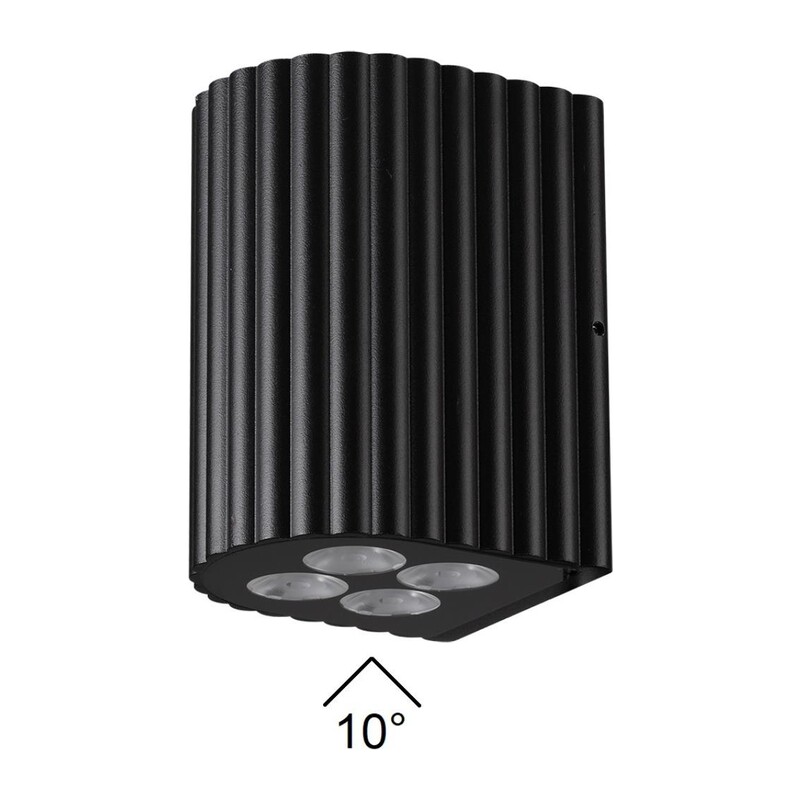 7127/8WL NATURE ODL25 681 Фасадный светильник черный/металл IP54 LED 8W 10° 220-240V GLENN 4