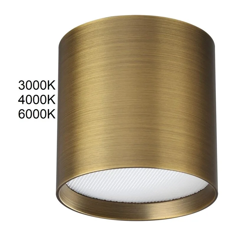 7128/8CL HIGHTECH ODL26 325 Потолочный светильник бронза/металл IP20 LED 8W 480Лм 3000K/4000K/6000K 120° 220-240V OBEN