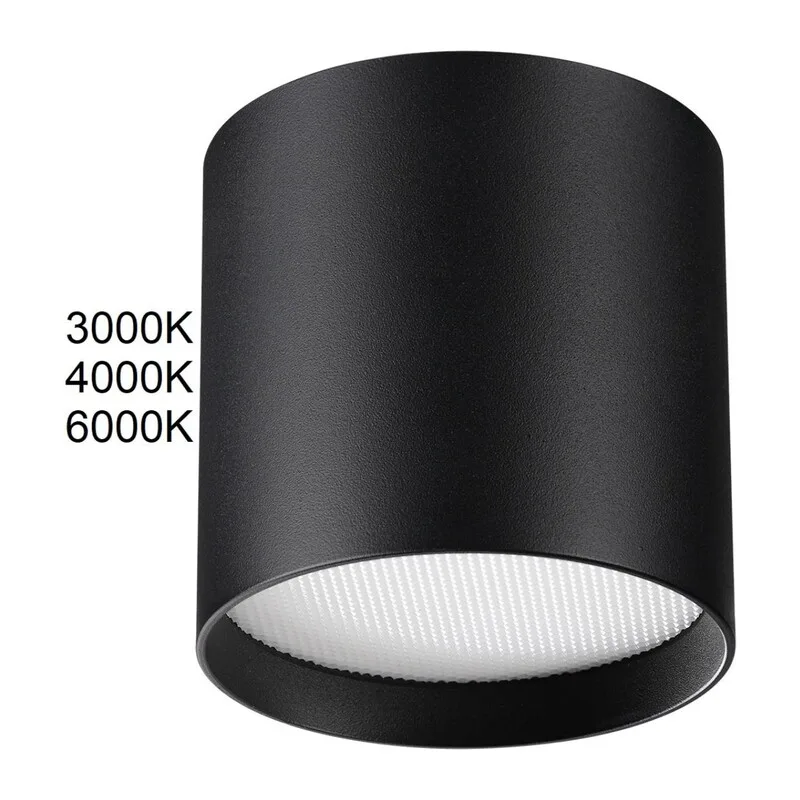 7129/8CL HIGHTECH ODL26 325 Потолочный светильник черный/металл IP20 LED 8W 480Лм 3000K/4000K/6000K 120° 220-240V OBEN