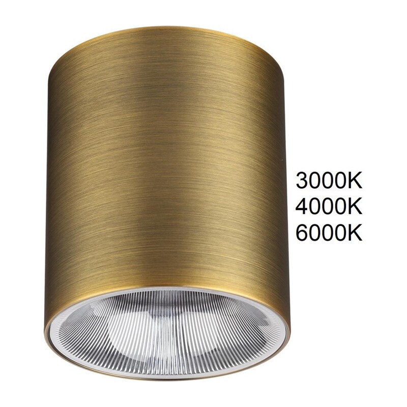 7137/12CL HIGHTECH ODL26 325 Потолочный светильник бронза/металл IP20 LED 12W 840Лм 3000K/4000K/6000K 36° 220-240V BRIM 4