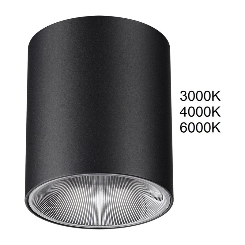 7138/12CL HIGHTECH ODL26 325 Потолочный светильник черный/металл IP20 LED 12W 840Лм 3000K/4000K/6000K 36° 220-240V BRIM 5