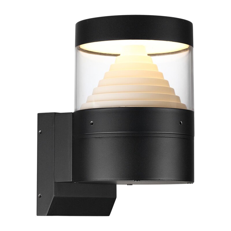 7140/20WL NATURE ODL25 669 Настенный светильник черный/металл IP54 LED 20W 652Лм 245° 3000K 85-265V HULK