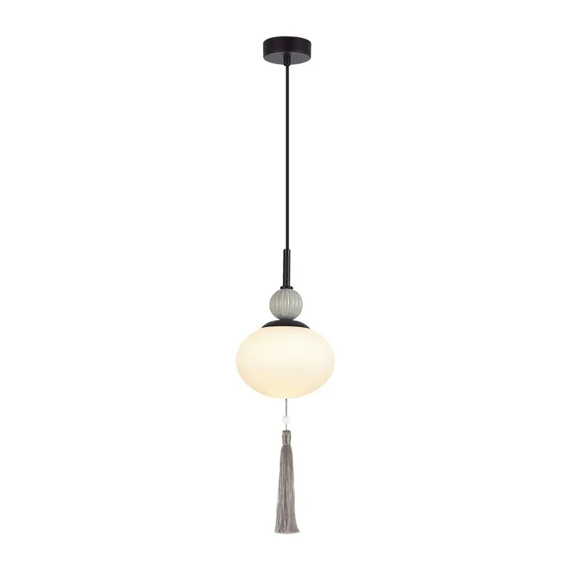 8273/1A NEOCLASSI LN26 042 черный/серый/белый, металл/керамика/стекло Подвес Е14 1*40W 220V GLORIYA