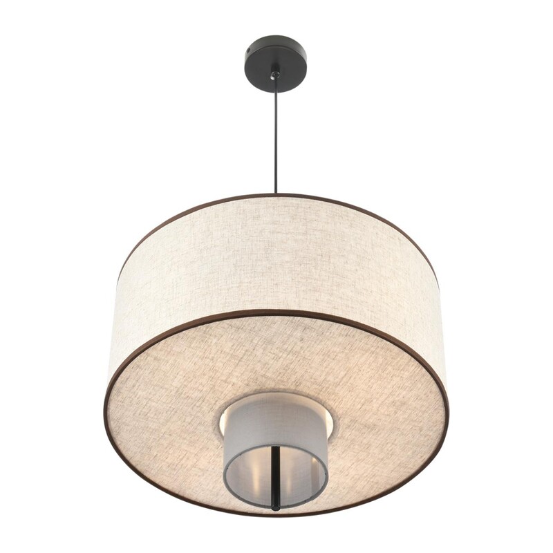 8282/4 MODERNI LN26 186 черный/бежевый/коричневый, металл/текстиль/стекло Светильник подвесной Е14 4*40W 220V SORENTO 4