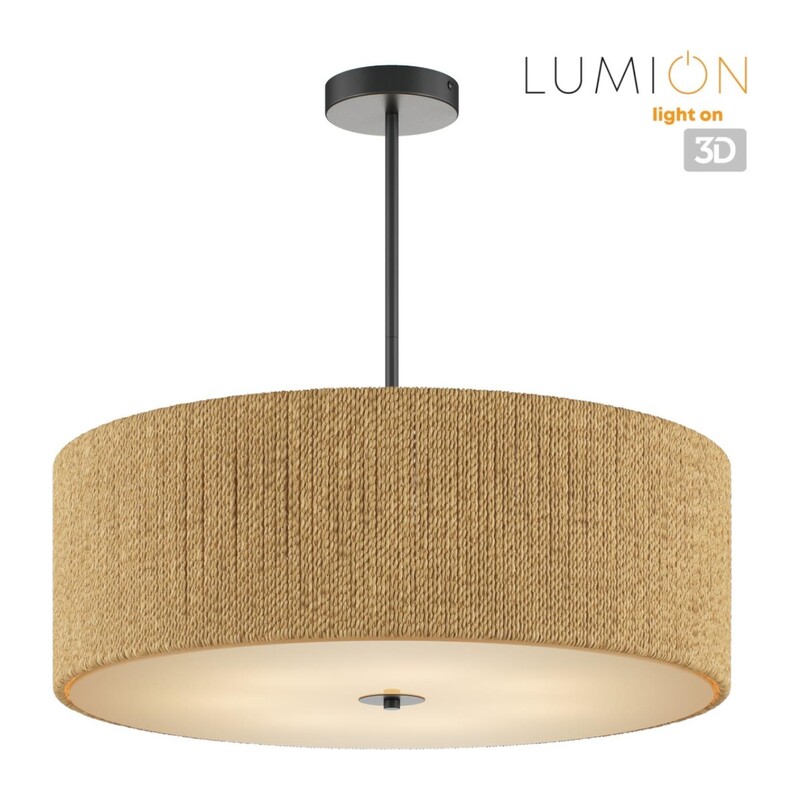8286/7 ECO LN26 321 черный/коричневый, металл/веревка/стекло Люстра потолочная Е14 7*40W 220V SILVANA 2