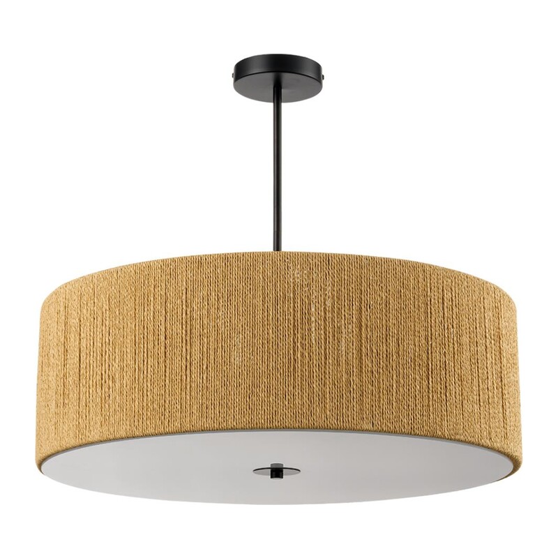 8286/7 ECO LN26 321 черный/коричневый, металл/веревка/стекло Люстра потолочная Е14 7*40W 220V SILVANA 5