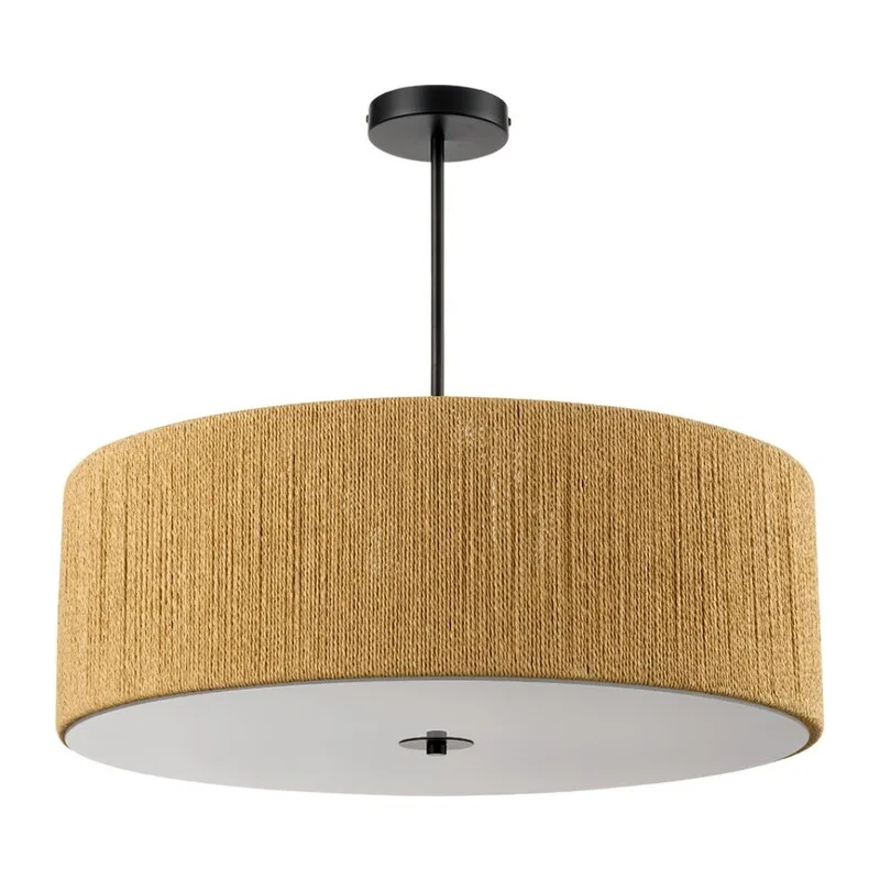 8286/7 ECO LN26 321 черный/коричневый, металл/веревка/стекло Люстра потолочная Е14 7*40W 220V SILVANA