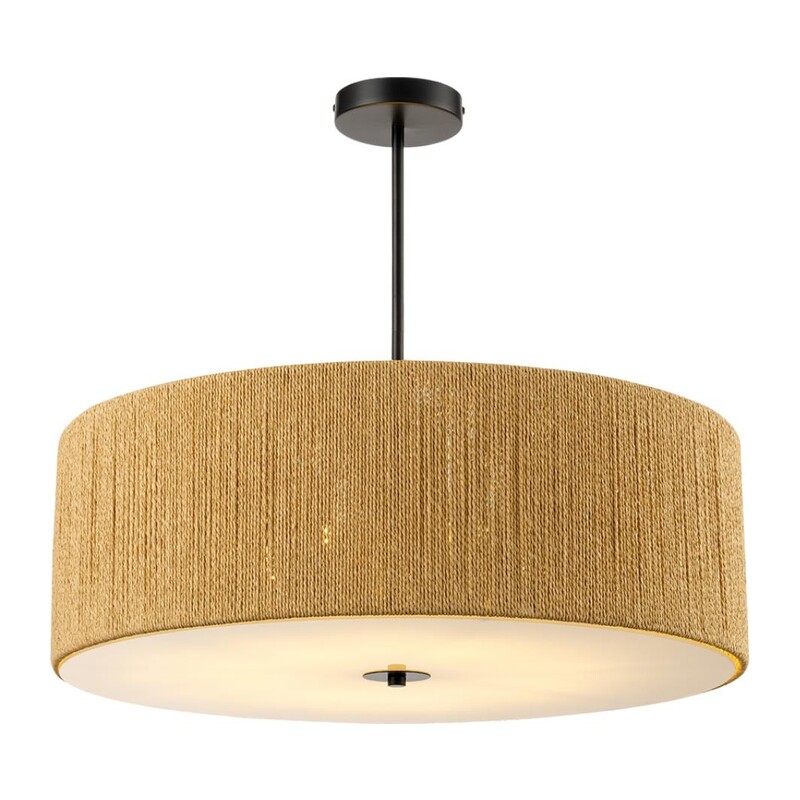 8286/7 ECO LN26 321 черный/коричневый, металл/веревка/стекло Люстра потолочная Е14 7*40W 220V SILVANA