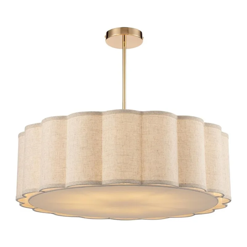 8287/7 PROVENCE LN26 185 золотой/бежевый, металл/текстиль Люстра потолочная Е14 7*40W 220V KORTNI