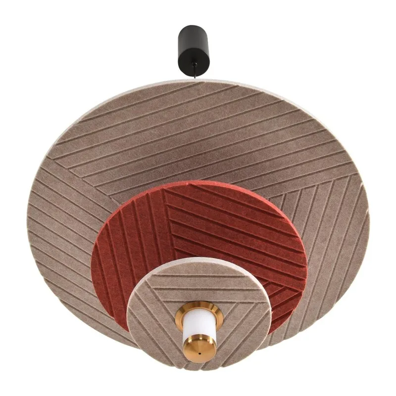8296/11AL LEDIO LN26 365 черный/бежевый/бурый, металл/фетр/акрил Подвес LED 11W 3000K 220V FELTA 2