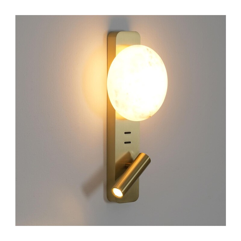 7164/9WL HIGHTECH ODL26 473 Настенный светильник металл/бронза/алебастр IP20 LED 9W 787Лм 2700K 180° 220-240V ALBERGO 4
