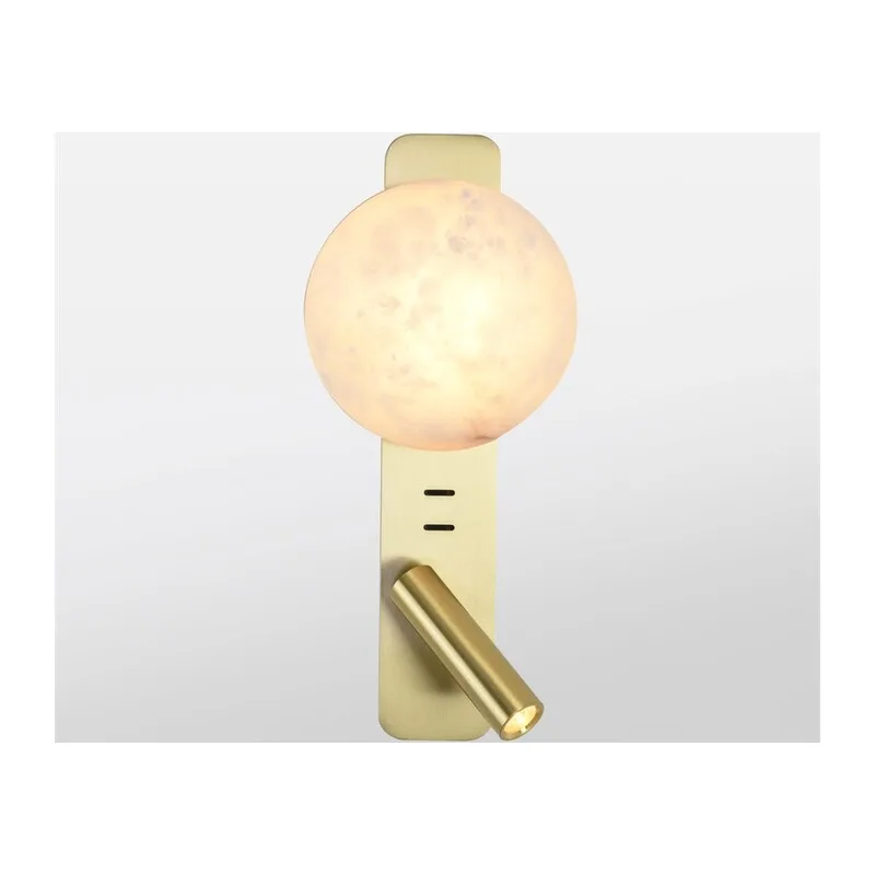 7164/9WL HIGHTECH ODL26 473 Настенный светильник металл/бронза/алебастр IP20 LED 9W 787Лм 2700K 180° 220-240V ALBERGO 2