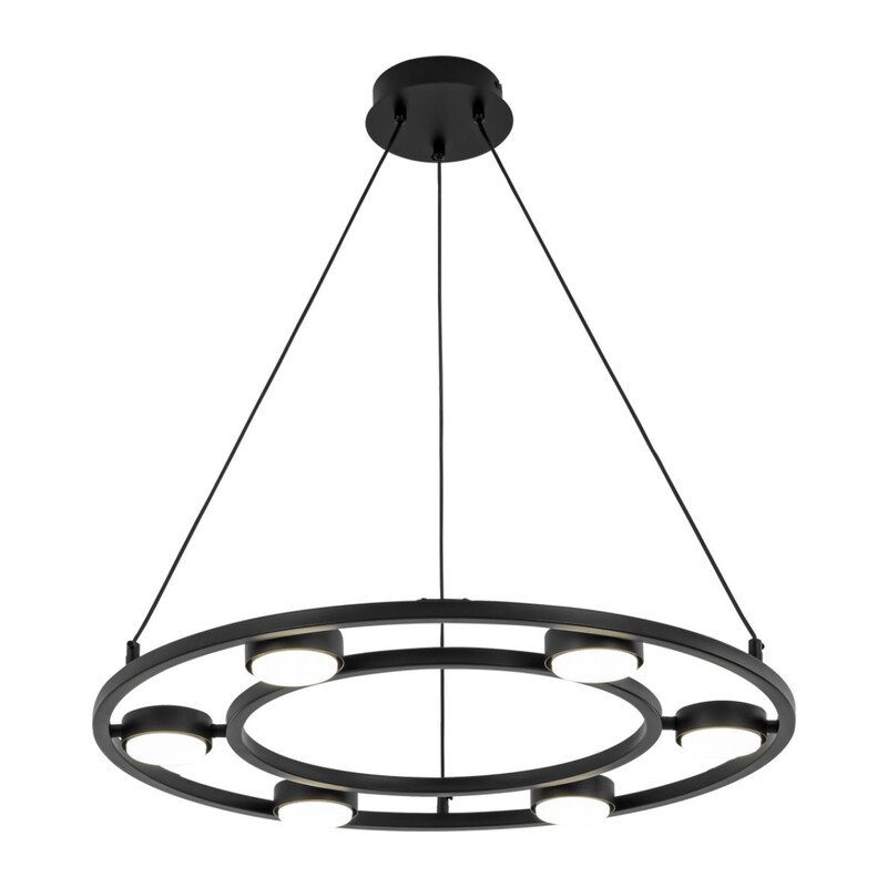8340/6 MODERNI LN26 254 черный, металл Люстра подвесная GX53 LED 6*7W 220V TORINA
