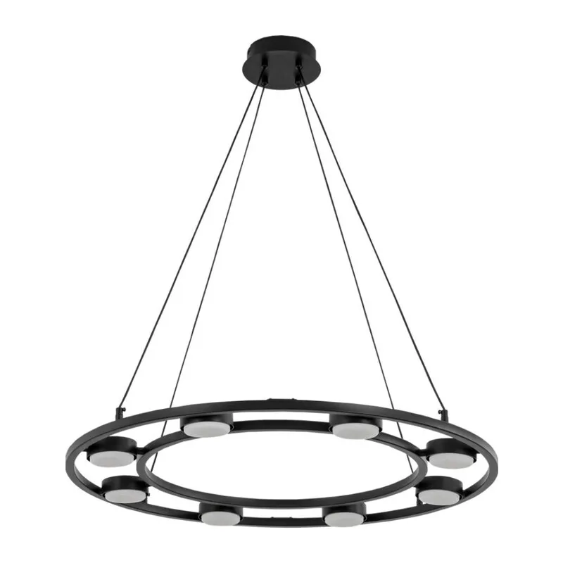 8340/8 MODERNI LN26 254 черный, металл Люстра подвесная LED GX53 8*7W 220V TORINA