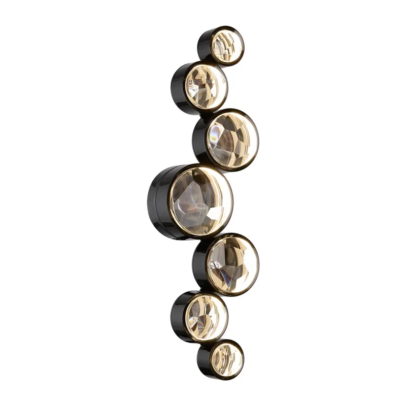 7174/15WLA L-VISION ODL26 Настенный светильник  черный/хрусталь/металл IP20 LED 15W 3000K 220-240V SPILLA 3