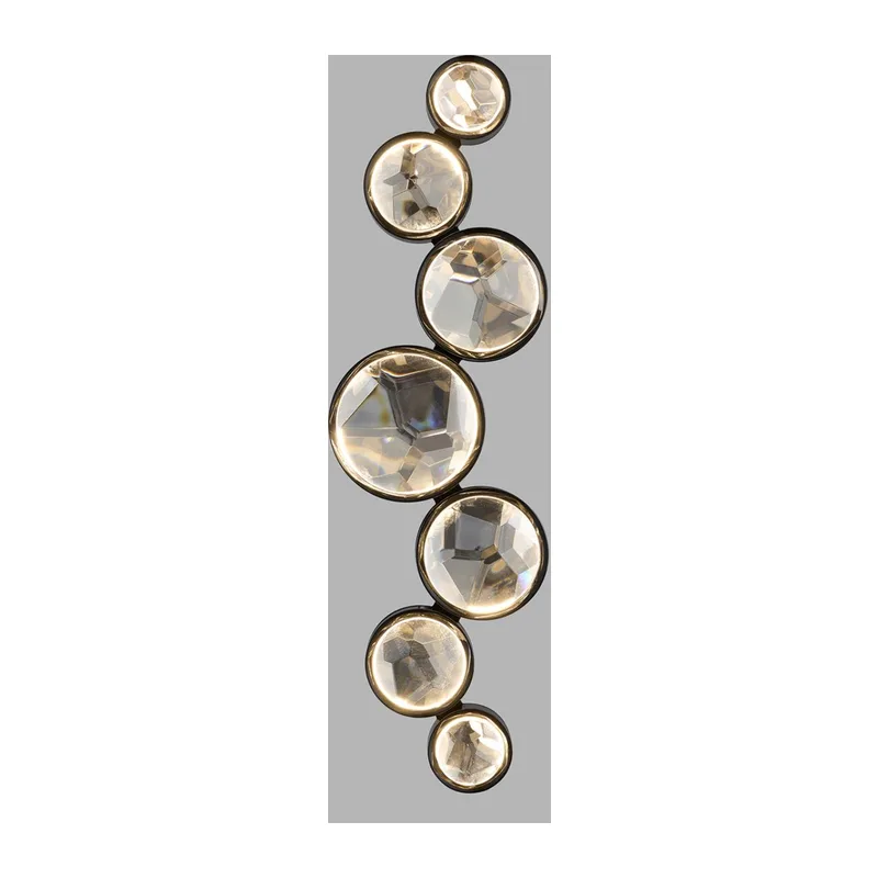 7174/15WLA L-VISION ODL26 Настенный светильник  черный/хрусталь/металл IP20 LED 15W 3000K 220-240V SPILLA 4