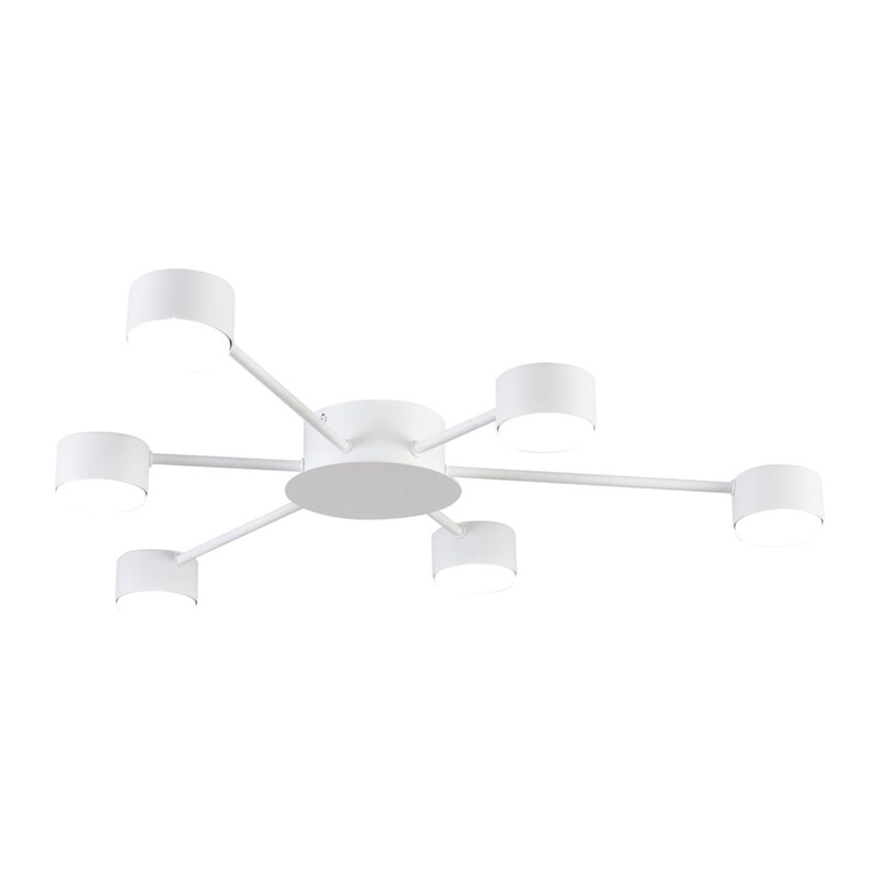 8343/6C COMFI LN26 252 белый, металл Люстра GX53 LED 6*7W 220V TORINA