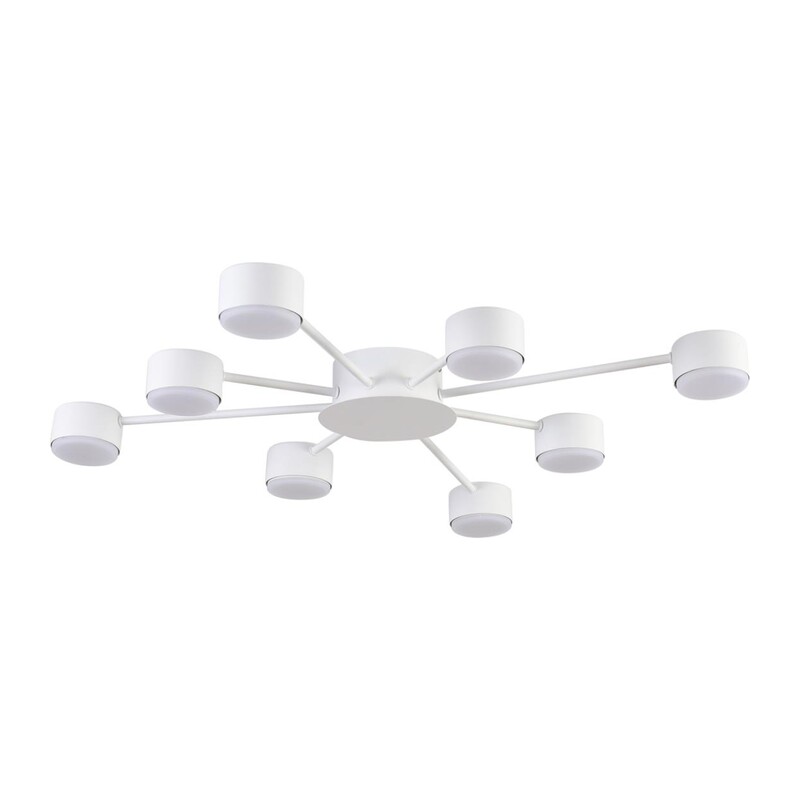 8343/8C COMFI LN26 252 белый, металл Люстра GX53 LED 8*7W 220V TORINA 4