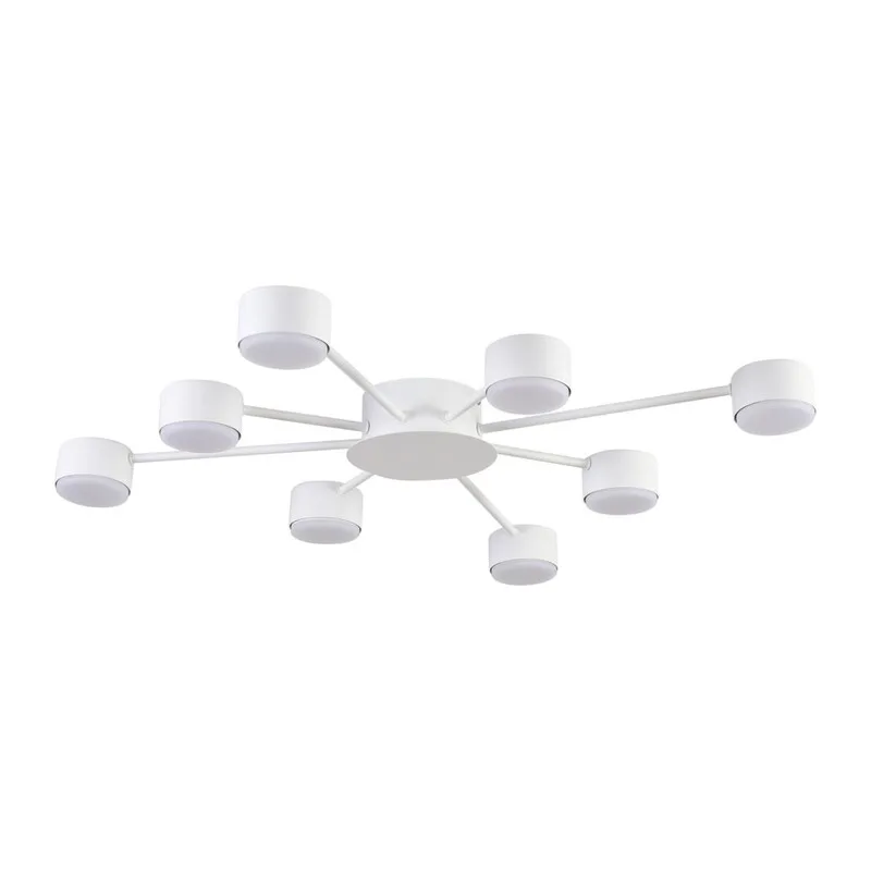 8343/8C COMFI LN26 252 белый, металл Люстра GX53 LED 8*7W 220V TORINA