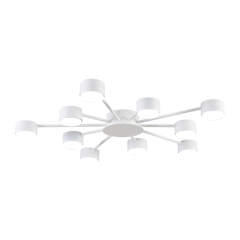 8343/10C COMFI LN26 252 белый, металл Люстра GX53 LED 10*7W 220V TORINA