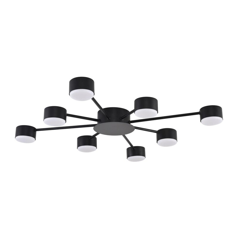 8344/8C COMFI LN26 251 черный, металл Люстра GX53 LED 8*7W 220V TORINA 4