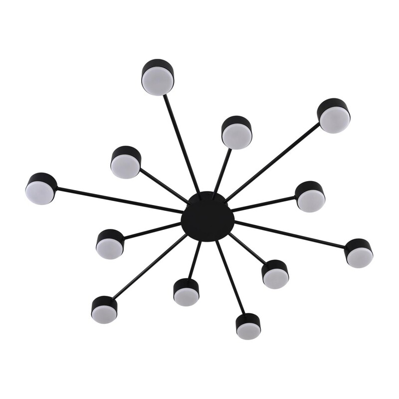 8344/12C COMFI LN26 251 черный, металл Люстра GX53 LED 12*7W 220V TORINA 3